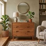 Dubová komoda KO802DB – 70´s Collection – 120/90/43cm (š/v/h) – 5YG