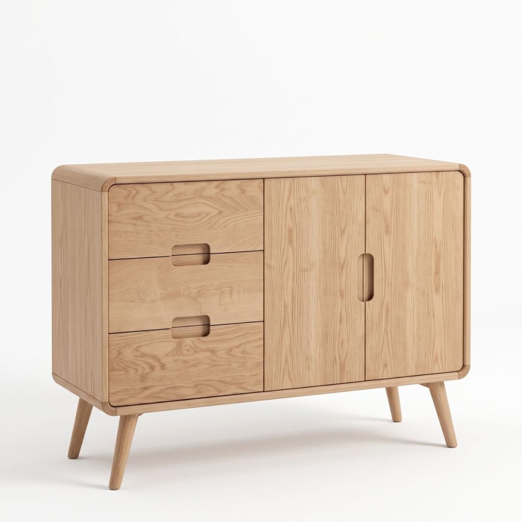 Dubová komoda KO804DB – 70´s Collection – 137/90/43cm (š/v/h) – 5YG