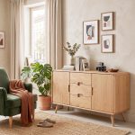 Dubová komoda KO805DB – 70´s Collection – 165/90/43cm (š/v/h) – 5YG