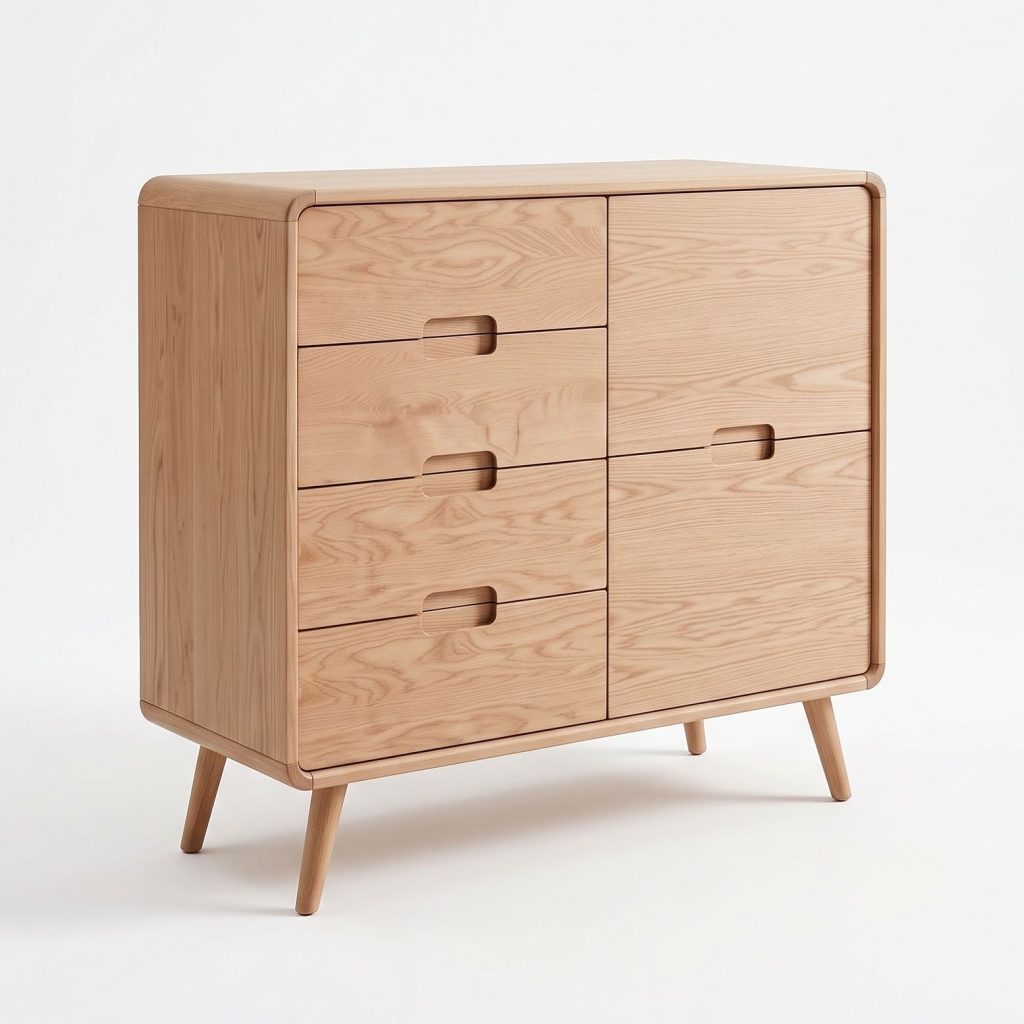 Dubová komoda KO806DB – 70´s Collection – 110/110/43cm (š/v/h) – 5YG