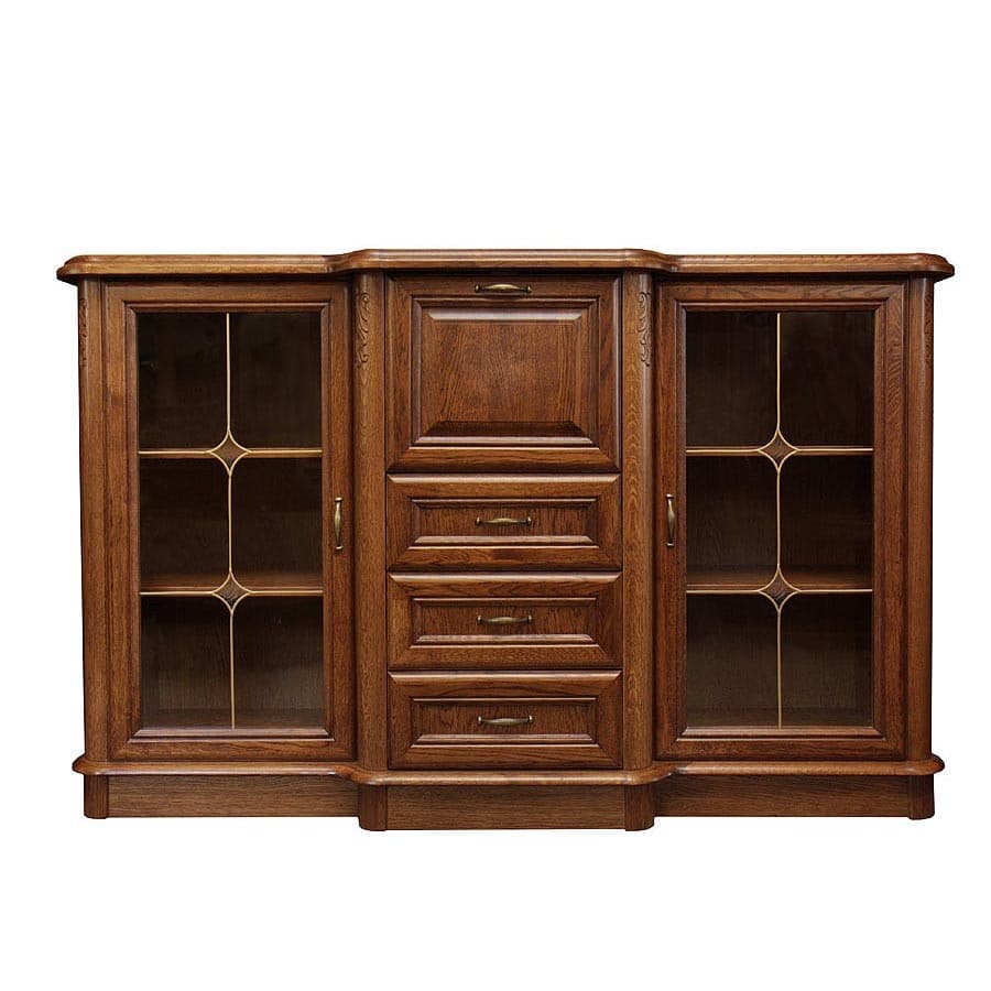 Dubová komoda s barem DB18 History – 183/116/50cm (š/v/h)
