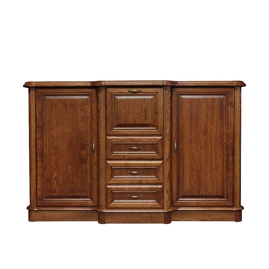 Dubová komoda s barem DB19 History – 183/116/50cm (š/v/h)