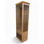 Dubová vitrína VI701 ROMA – 60/190/45cm (š/v/h)