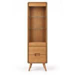 Dubová Vitrína VI802DB – 70´s Collection – 53/195/43cm (š/v/h) – 5YG