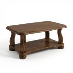 Dubový konferenční stolek Residence s policí 122/57/62cm (š/v/h)