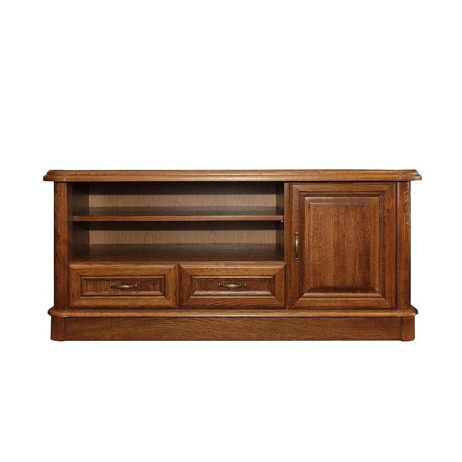Dubový TV stolek DB24 History – 147/68/50cm (š/v/h)