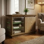 Dubový TV stolek TV706 ROMA – 102/65/45cm (š/v/h)