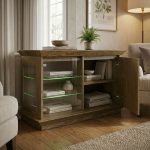 Dubový TV stolek TV706 ROMA – 102/65/45cm (š/v/h)