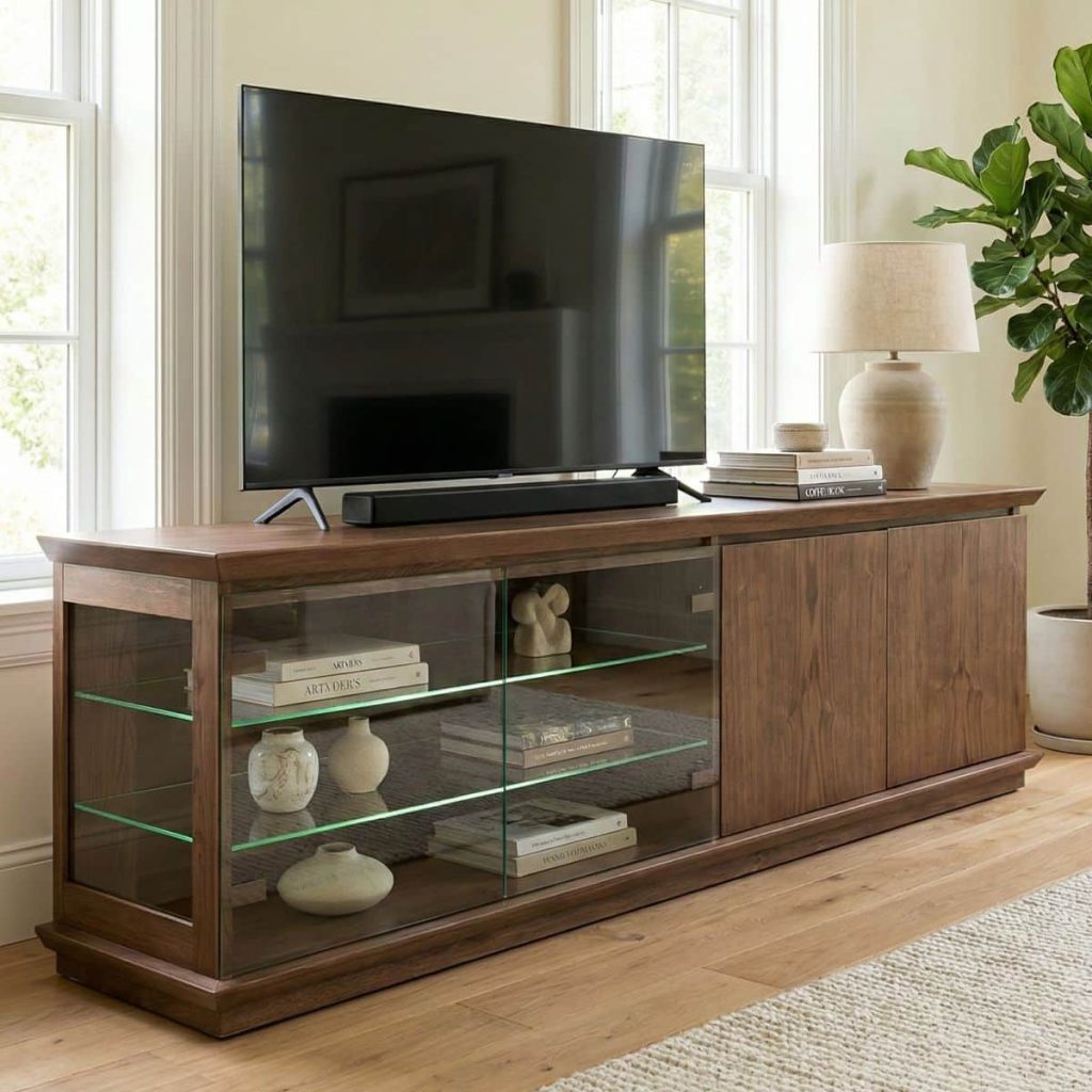 Dubový TV stolek TV708 ROMA – 200/65/45cm (š/v/h)