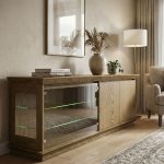 Dubový TV stolek TV708 ROMA – 200/65/45cm (š/v/h)